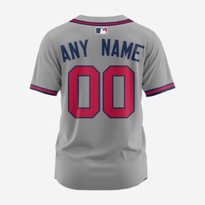 MLB Atlanta Braves Personalized 2025 Road Baseball Jersey