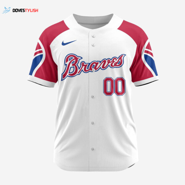 MLB Atlanta Braves Personalized Reverse Retro Concept Design Baseball Jersey