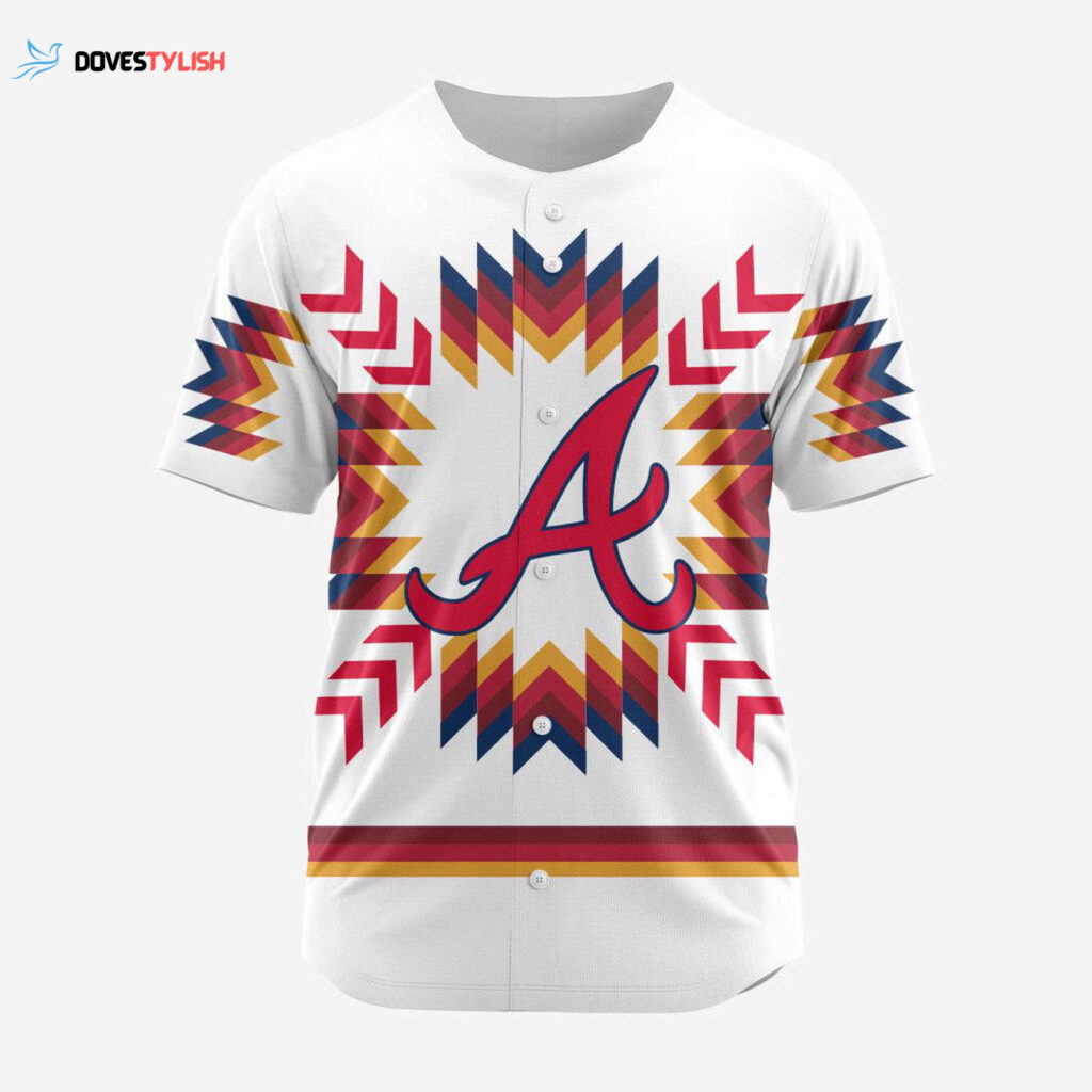 MLB Atlanta Braves Special Native Design Baseball Jersey Gift for Men Women
