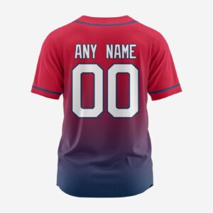 MLB Boston Red Sox Personalized Gradient Design Baseball Jersey Gift for Men Women
