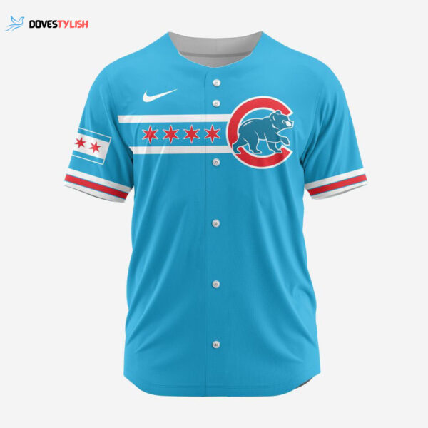 MLB Chicago Cubs Personalized Alternate Design Concept Baseball Jersey 2404