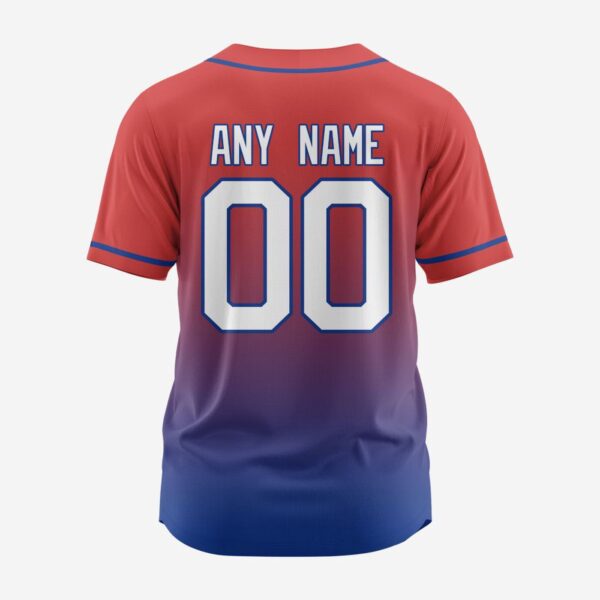 MLB Chicago Cubs Personalized Gradient Design Baseball Jersey Gift for Men Women