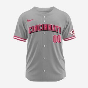 MLB Cincinnati Reds Personalized 2025 Road Baseball Jersey