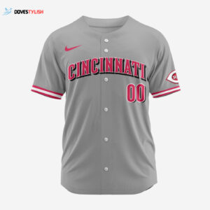 MLB Cincinnati Reds Personalized 2025 Road Baseball Jersey