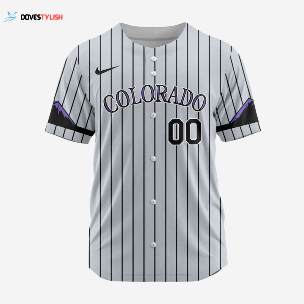 MLB Colorado Rockies Personalized Alternate Design Concept Baseball Jersey 2402
