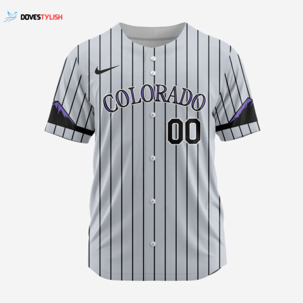 MLB Colorado Rockies Personalized Alternate Design Concept Baseball Jersey 2402
