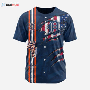 MLB Detroit Tigers Special Design Baseball Jersey Gift for Men Women