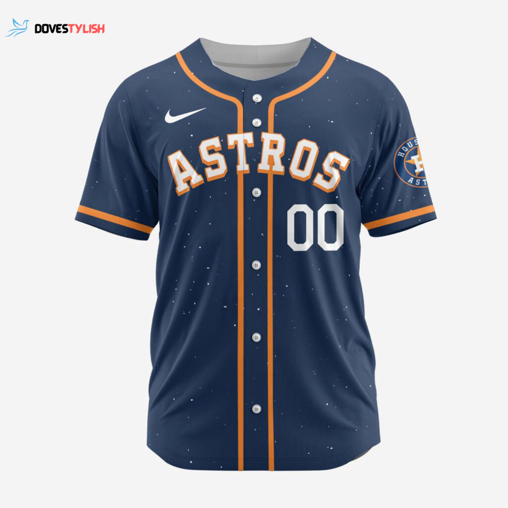 MLB Houston Astros Personalized Alternate Design Concept Baseball Jersey 2404