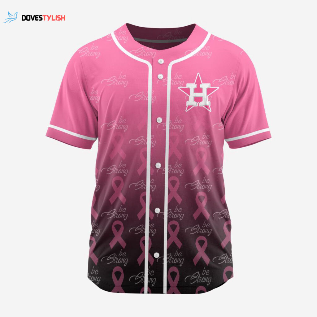 MLB Houston Astros Special Pink Design Fight Breast Cancer Baseball Jersey Gift for Men Women