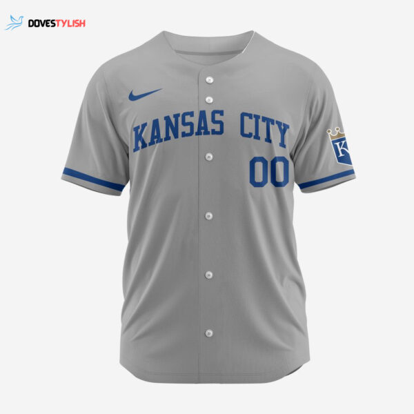 MLB Kansas City Royals Personalized 2025 Road Baseball Jersey