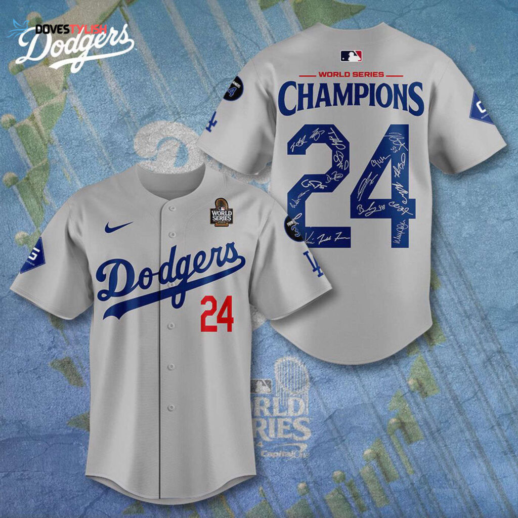 MLB Los Angeles Dodgers 2025 World Series Champions Design Baseball Jersey Gift for Men Women