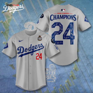 MLB Los Angeles Dodgers 2025 World Series Champions Design Baseball Jersey Gift for Men Women
