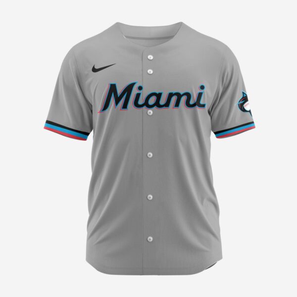 MLB Miami Marlins Personalized 2025 Road Baseball Jersey