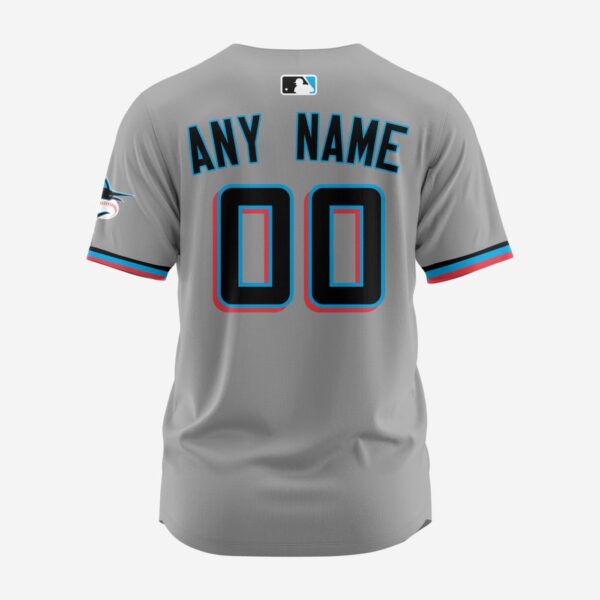 MLB Miami Marlins Personalized 2025 Road Baseball Jersey