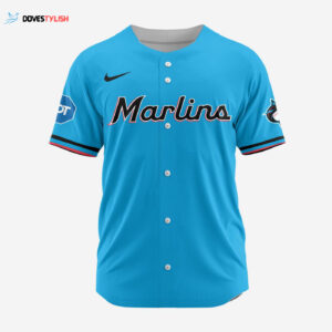 MLB Miami Marlins Personalized Alternate 02 Baseball Jersey