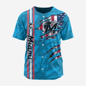MLB Miami Marlins Special Design Baseball Jersey Gift for Men Women
