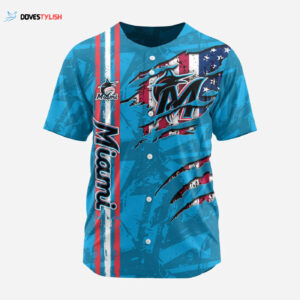 MLB Miami Marlins Special Design Baseball Jersey Gift for Men Women