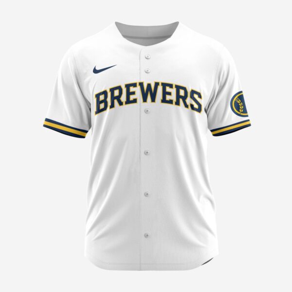 MLB Milwaukee Brewers Personalized 2025 Home Baseball Jersey