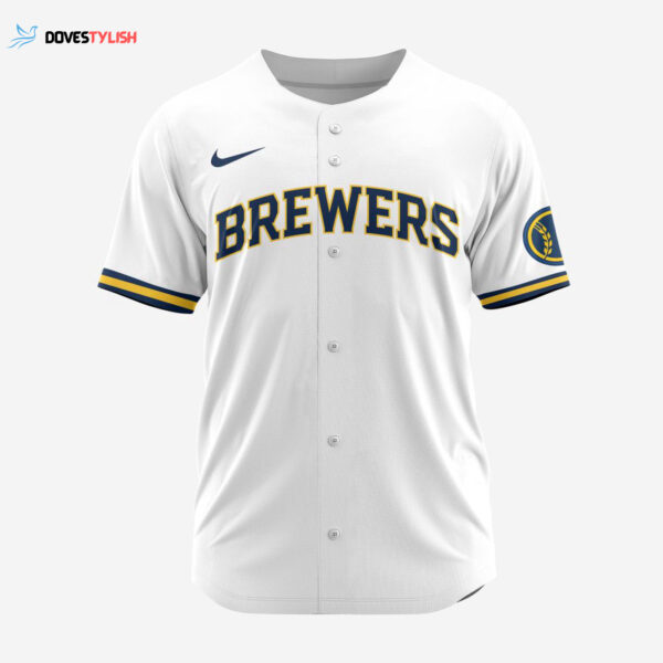 MLB Milwaukee Brewers Personalized 2025 Home Baseball Jersey