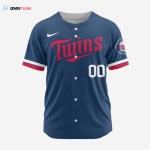 MLB Minnesota Twins Personalized Alternate Design Concept Baseball Jersey 2402