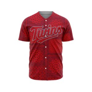 MLB Minnesota Twins Special Paisley Design Baseball Jersey Gift for Men Women