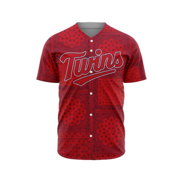 MLB Minnesota Twins Special Paisley Design Baseball Jersey Gift for Men Women