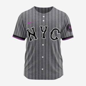 MLB New York Mets Personalized 2025 City Connect Baseball Jersey Design