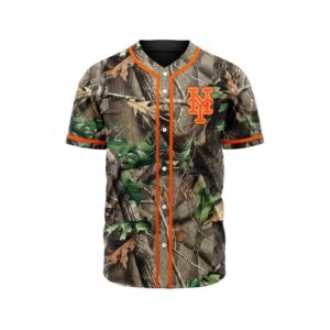 MLB New York Mets Special Realtree Camo Hunting Baseball Jersey Gift for Men Women