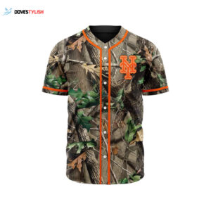 MLB New York Mets Special Realtree Camo Hunting Baseball Jersey Gift for Men Women