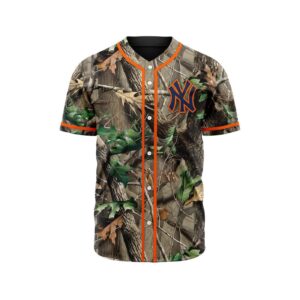 MLB New York Yankees Special Realtree Camo Hunting Baseball Jersey Gift for Men Women