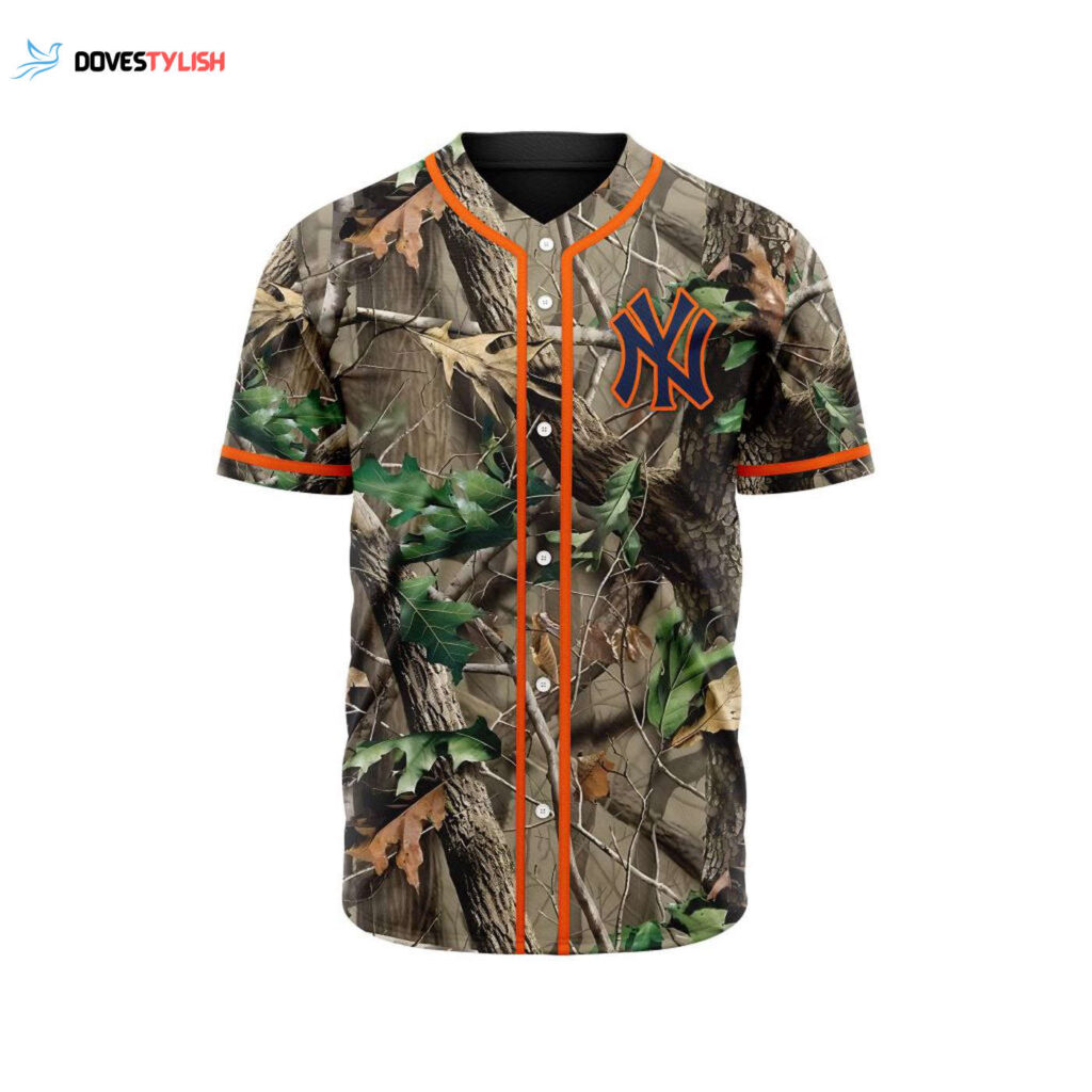 MLB New York Yankees Special Realtree Camo Hunting Baseball Jersey Gift for Men Women