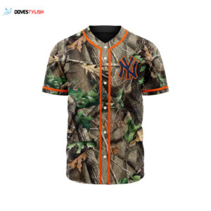MLB New York Yankees Special Realtree Camo Hunting Baseball Jersey Gift for Men Women