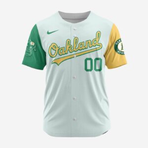 MLB Oakland Athletics Personalized Alternate Design Concept Baseball Jersey 2402