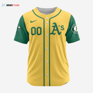 MLB Oakland Athletics Personalized Alternate Design Concept Baseball Jersey 2403