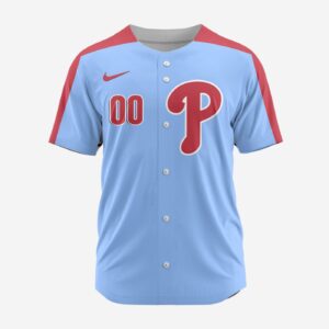 MLB Philadelphia Phillies Personalized Alternate Design Concept Baseball Jersey 2402