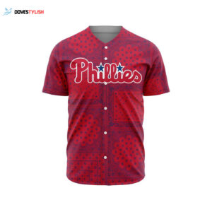 MLB Philadelphia Phillies Special Paisley Design Baseball Jersey Gift for Men Women