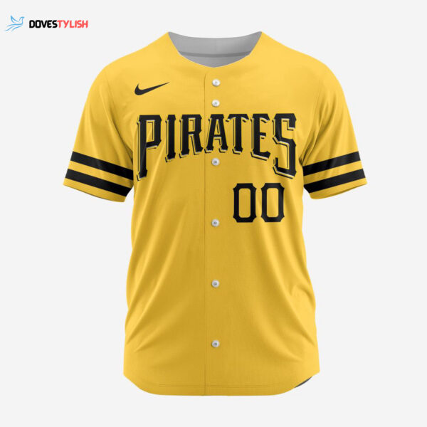 MLB Pittsburgh Pirates Personalized Alternate Design Concept Baseball Jersey 2403