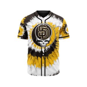 MLB San Diego Padres Special Grateful Dead Design Baseball Jersey Gift for Men Women