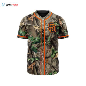 MLB San Diego Padres Special Realtree Camo Hunting Baseball Jersey Gift for Men Women