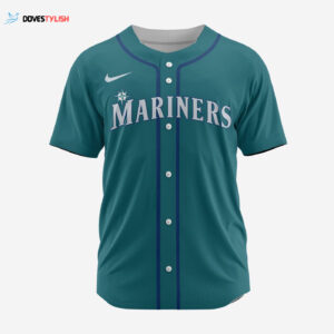 MLB Seattle Mariners Personalized Alternate 02 Baseball Jersey