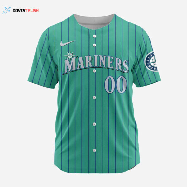 MLB Seattle Mariners Personalized Alternate Design Concept Baseball Jersey 2404
