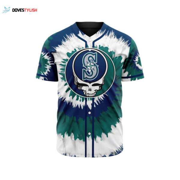 MLB Seattle Mariners Special Grateful Dead Design Baseball Jersey Gift for Men Women