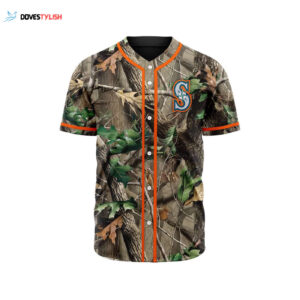 MLB Seattle Mariners Special Realtree Camo Hunting Baseball Jersey Gift for Men Women