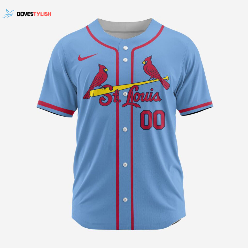 MLB St. Louis Cardinals Personalized Alternate 02 Baseball Jersey
