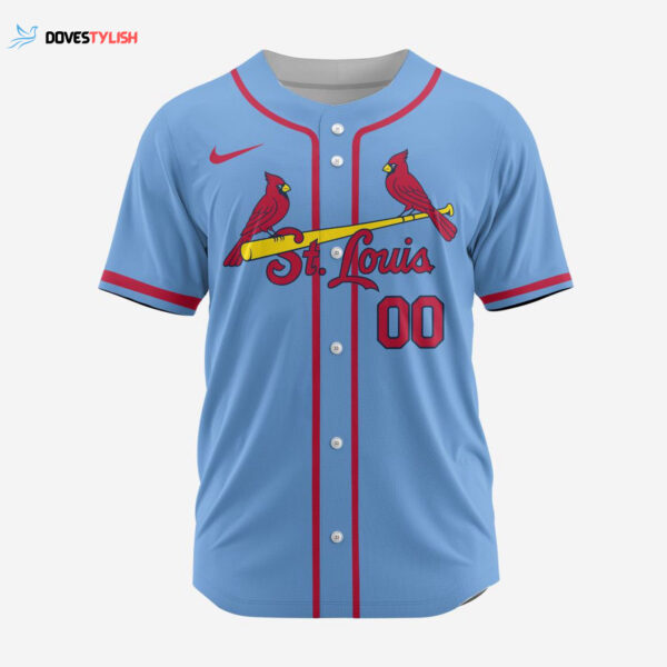 MLB St. Louis Cardinals Personalized Alternate 02 Baseball Jersey