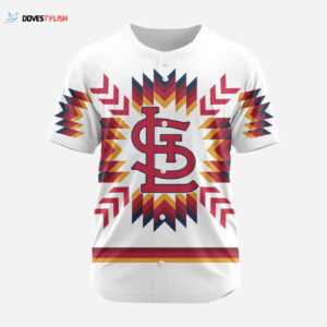 MLB St. Louis Cardinals Special Native Design Baseball Jersey Gift for Men Women