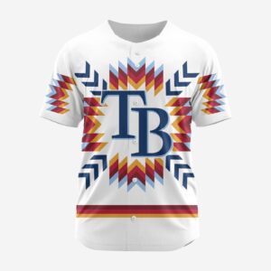 MLB Tampa Bay Rays Special Native Design Baseball Jersey Gift for Men Women