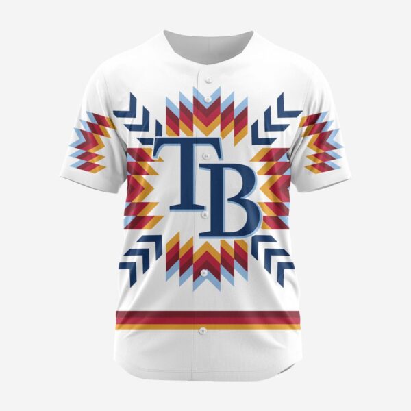 MLB Tampa Bay Rays Special Native Design Baseball Jersey Gift for Men Women