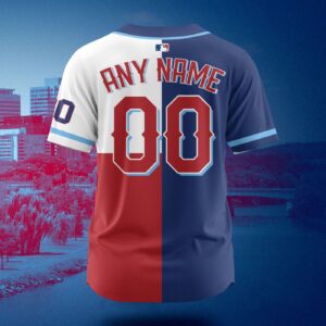MLB Texas Rangers Personalized City Connect Concept Design Baseball Jersey Gift for Men Women