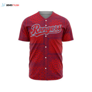 MLB Texas Rangers Special Paisley Design Baseball Jersey Gift for Men Women